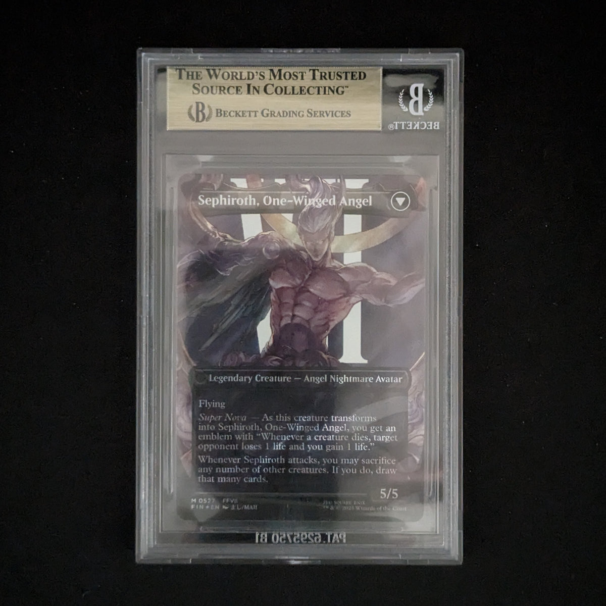 MTG Singles - Sephiroth, Fabled SOLDIER (Borderless) (Surge Foil) - FINAL FANTASY: Extras - English - BGS 9.5 -