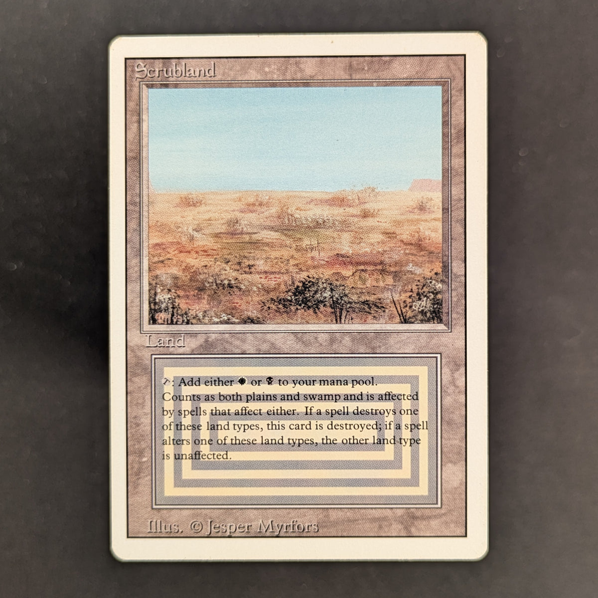 MTG Singles - Scrubland - Revised - LP - 37256