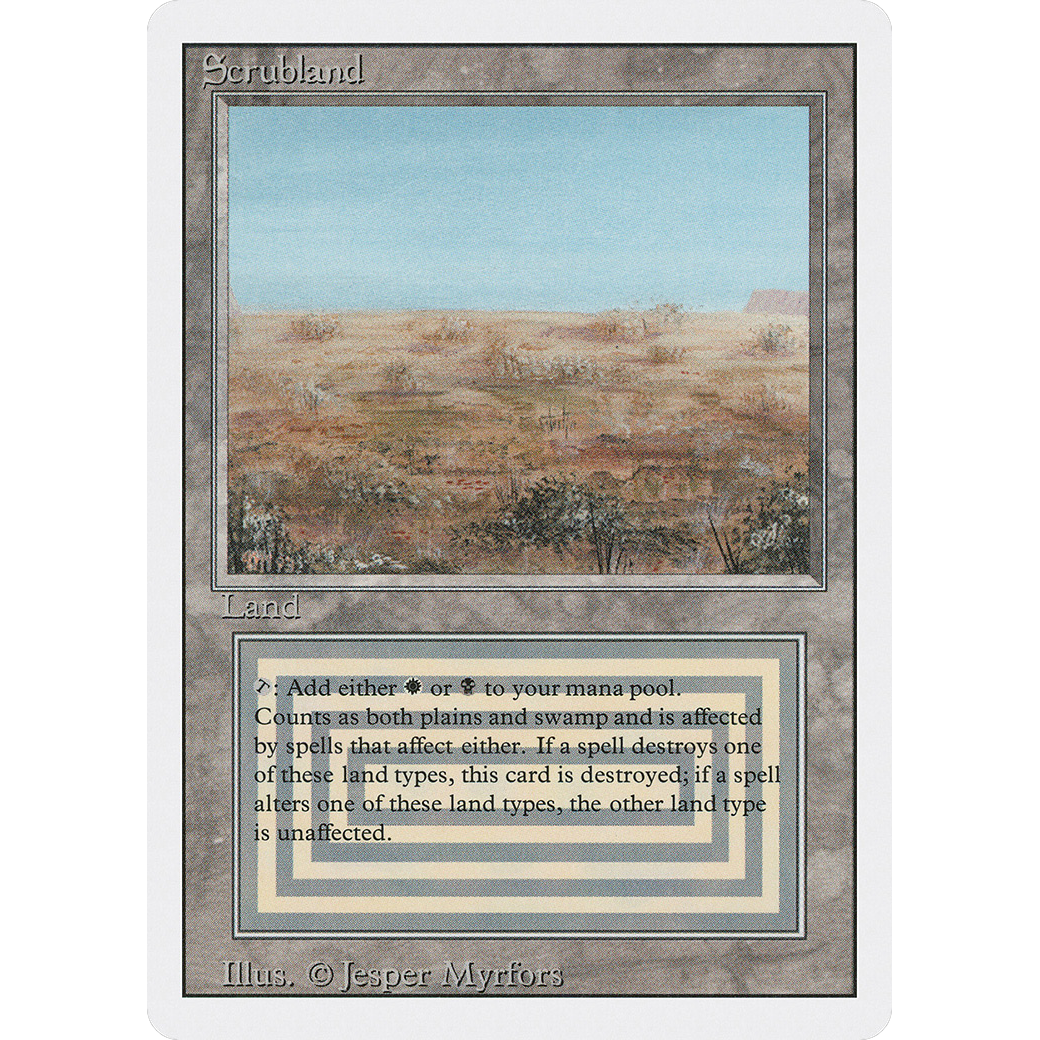 MTG Singles - Scrubland - Revised -