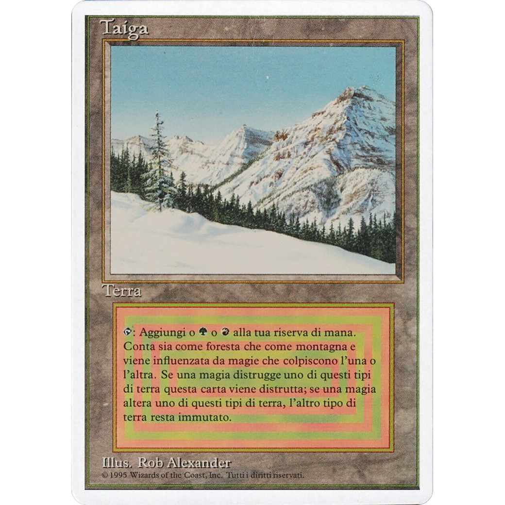 MTG Singles - Taiga - Foreign White Bordered -