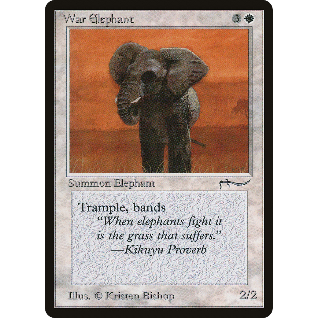 MTG Singles - War Elephant (Light) - Arabian Nights - Regular