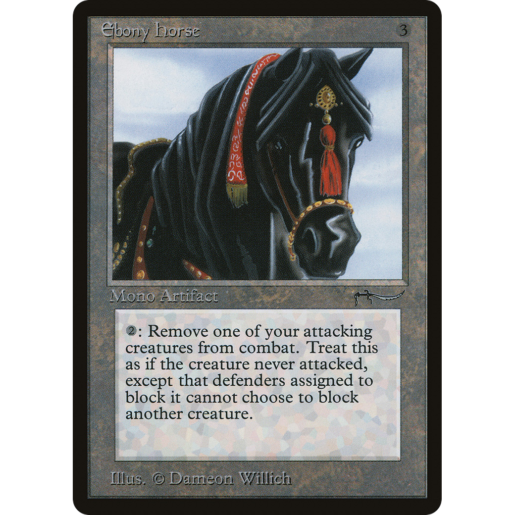 MTG Singles - Ebony Horse - Arabian Nights - Regular
