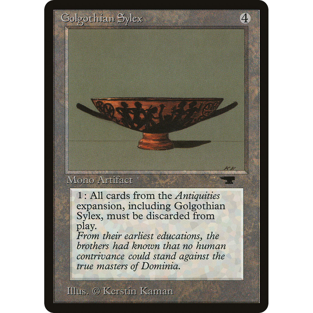 MTG Singles - Golgothian Sylex - Antiquities - Regular