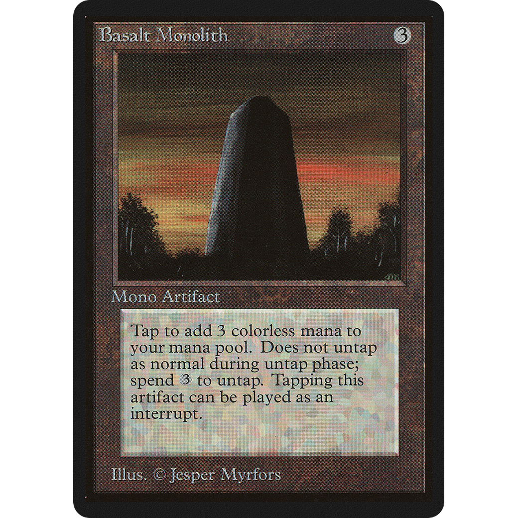 MTG Singles - Basalt Monolith - Beta - NM