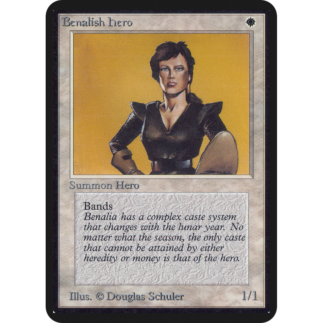 MTG Singles - Benalish Hero - Alpha - NM