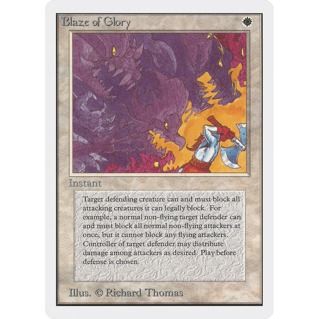 MTG Singles - Blaze of Glory - Unlimited - NM