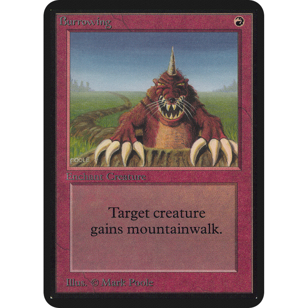 MTG Singles - Burrowing - Alpha - NM