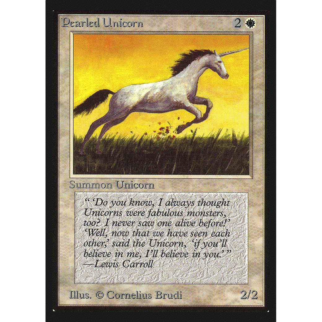 MTG Singles - Pearled Unicorn - Collectors' Edition - Regular