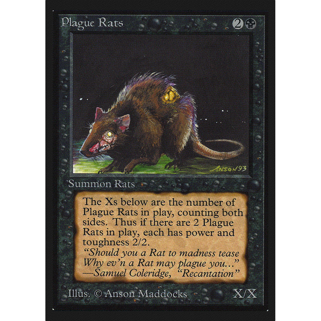 MTG Singles - Plague Rats - Collectors' Edition - Regular