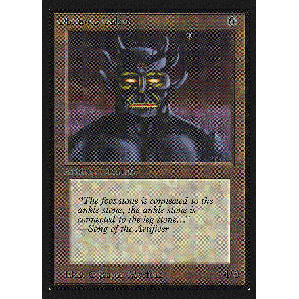 MTG Singles - Obsianus Golem - Collectors' Edition - Regular