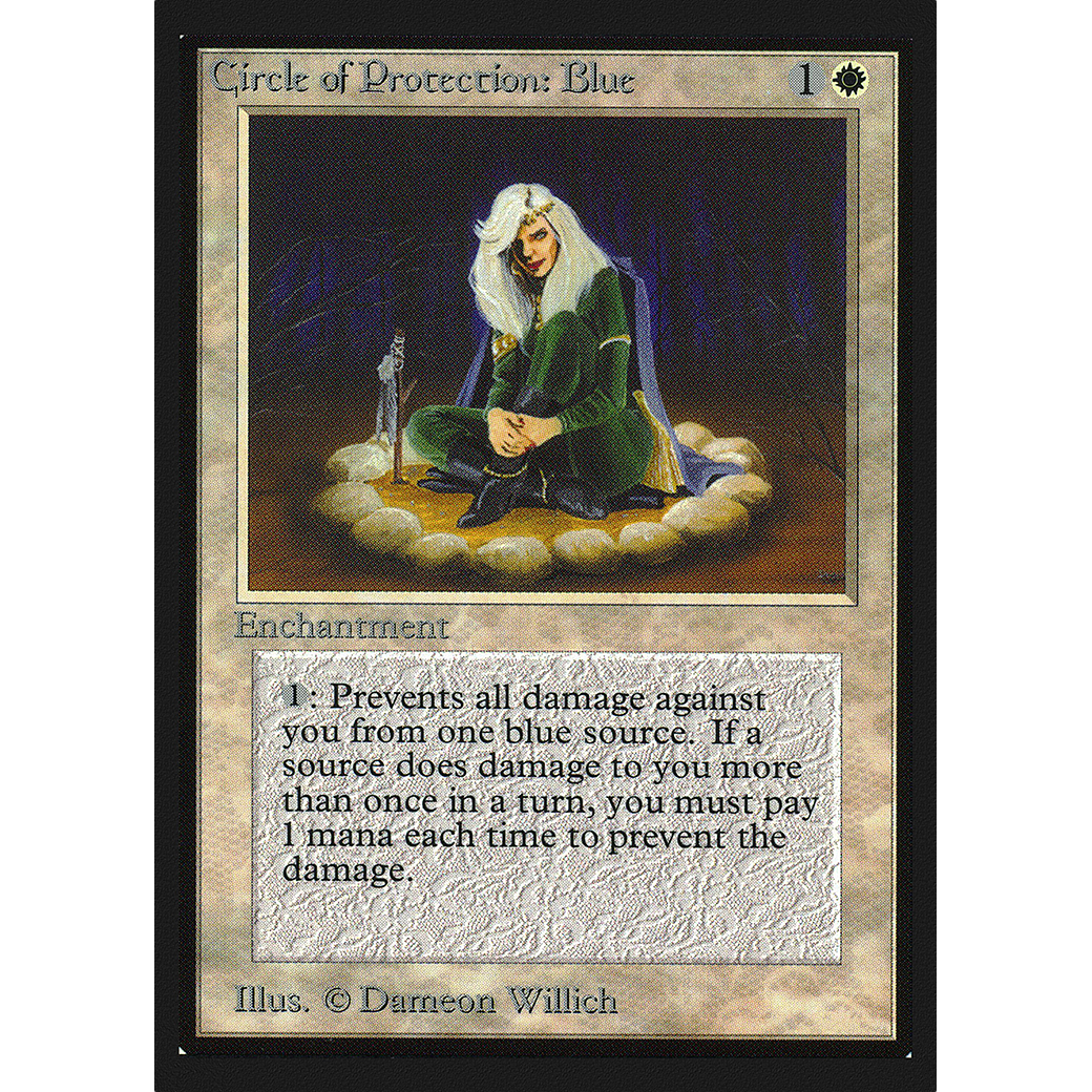 MTG Singles - Circle of Protection: Blue - International Edition - Regular