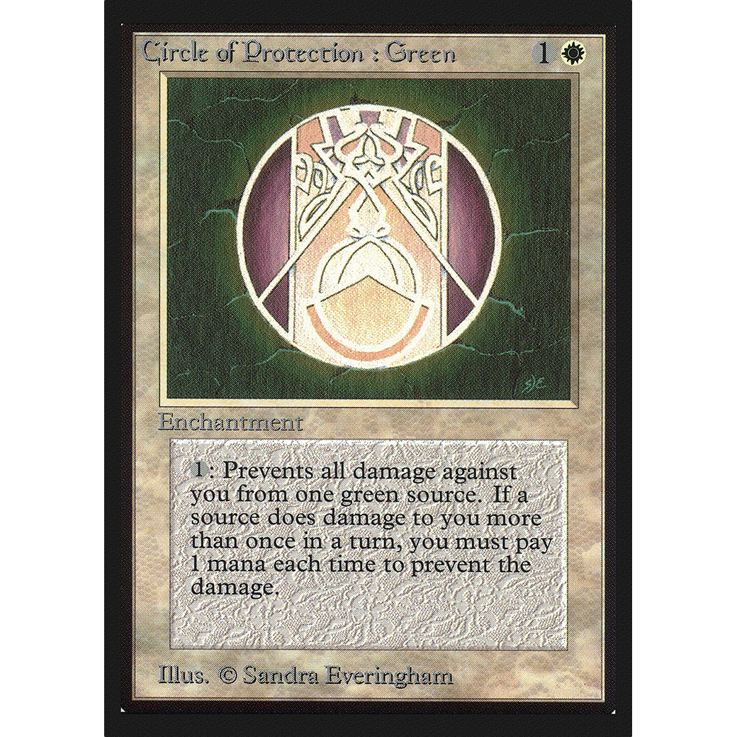 MTG Singles - Circle of Protection: Green - International Edition - Regular