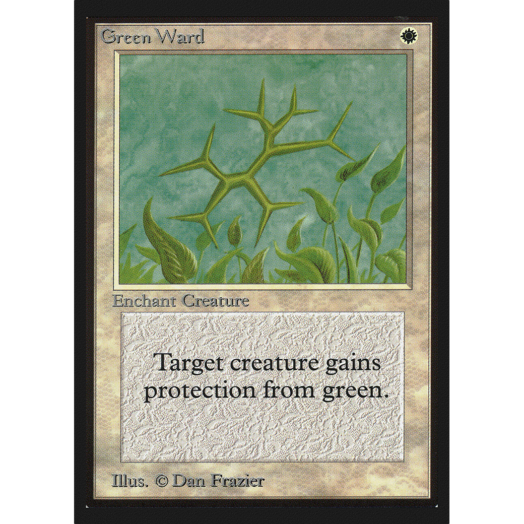 MTG Singles - Green Ward - International Edition - Regular