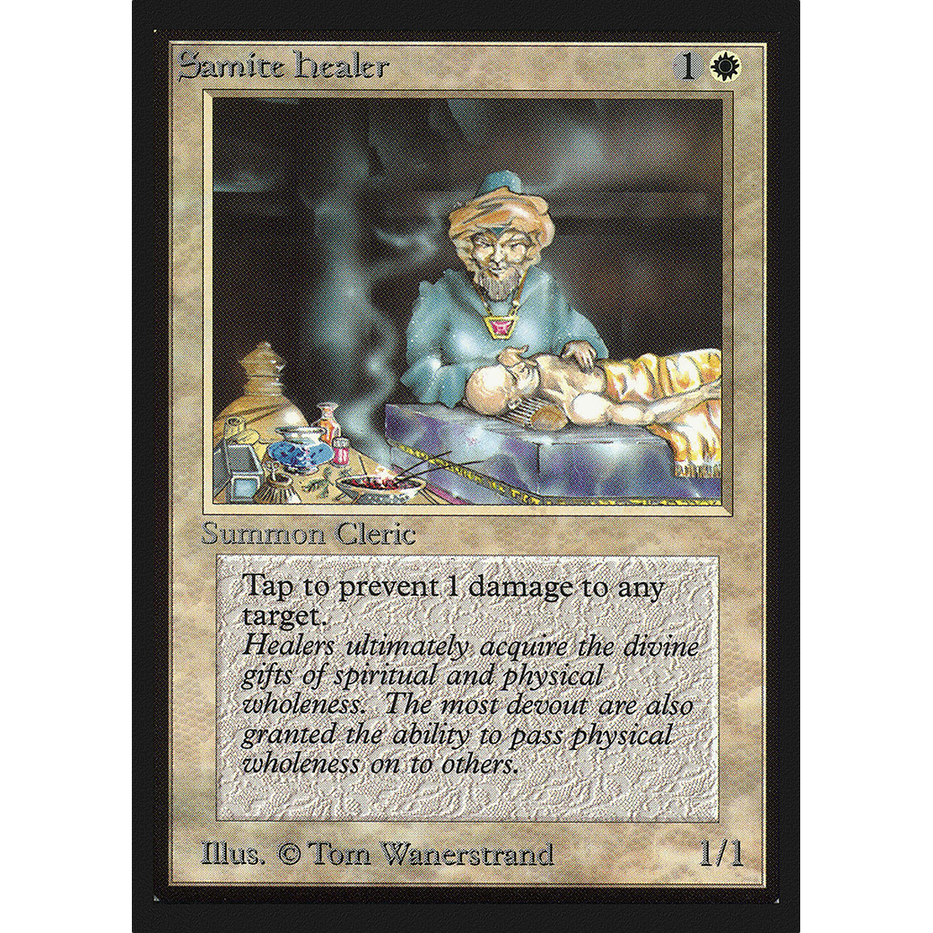 MTG Singles - Samite Healer - International Edition - Regular