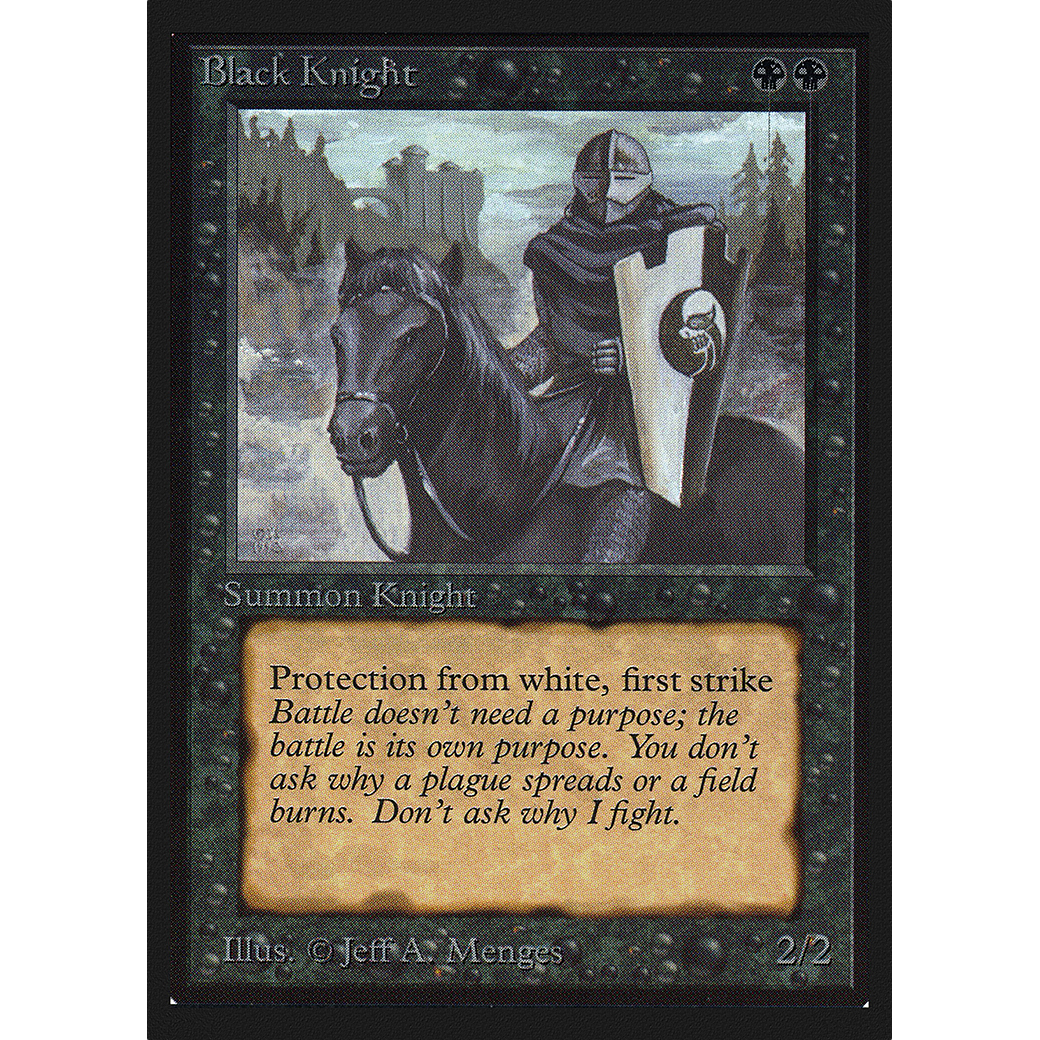 MTG Singles - Black Knight - International Edition - Regular