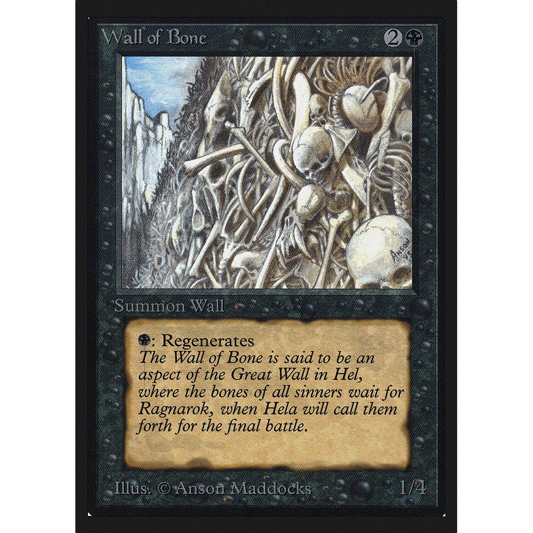 MTG Singles - Wall of Bone - International Edition - Regular
