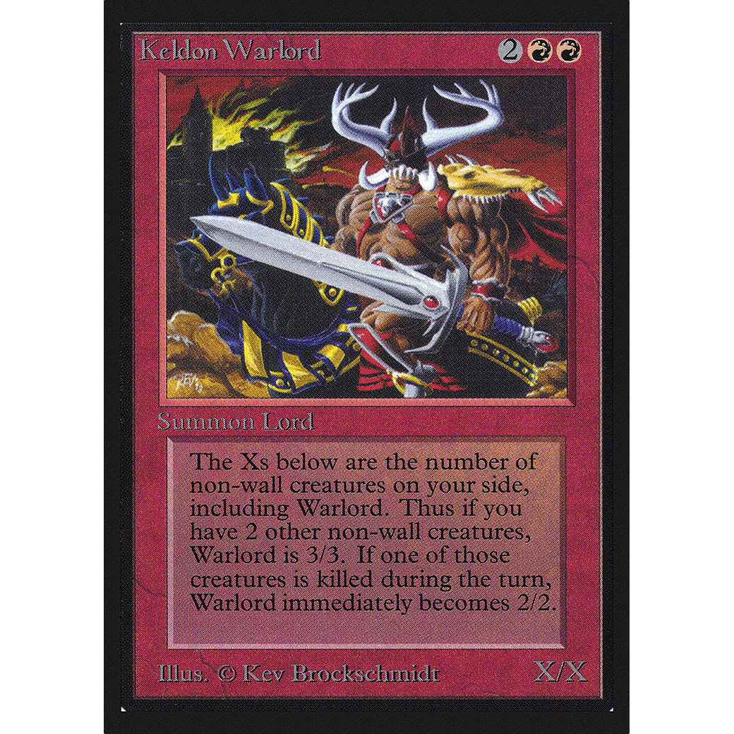 MTG Singles - Keldon Warlord - International Edition - Regular