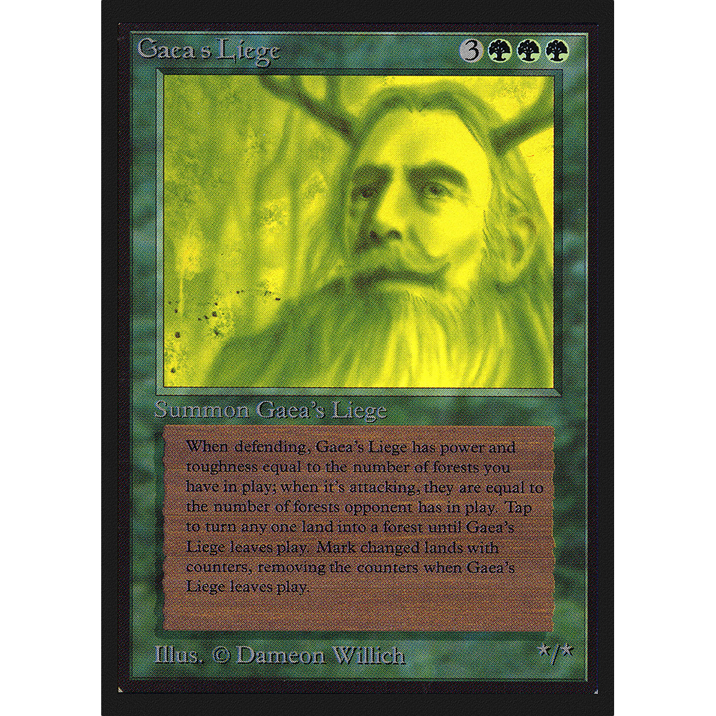 MTG Singles - Gaea's Liege - International Edition - Regular