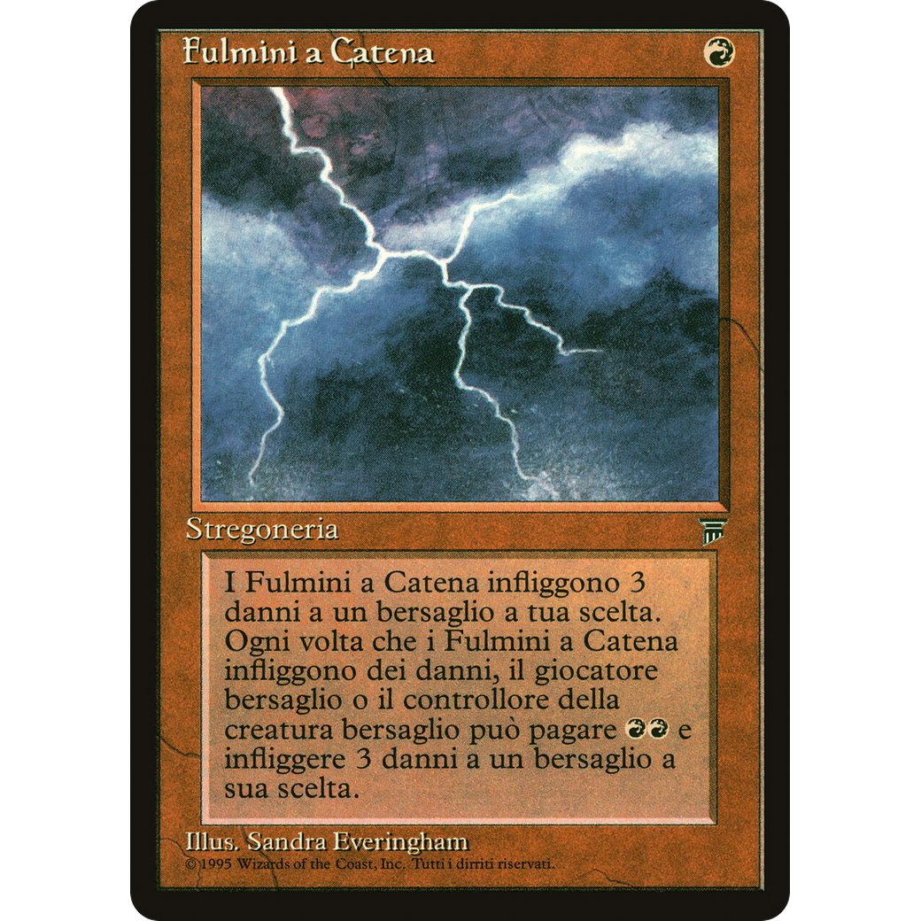 MTG Singles - Chain Lightning - Legends Italian - NM