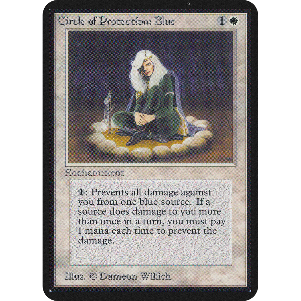 MTG Singles - Circle of Protection: Blue - Alpha - NM
