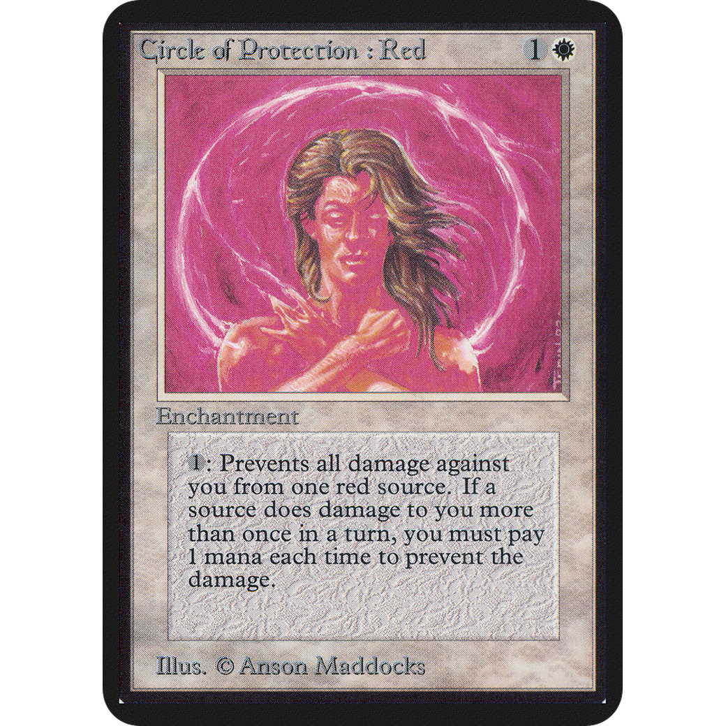 MTG Singles - Circle of Protection: Red - Alpha - NM