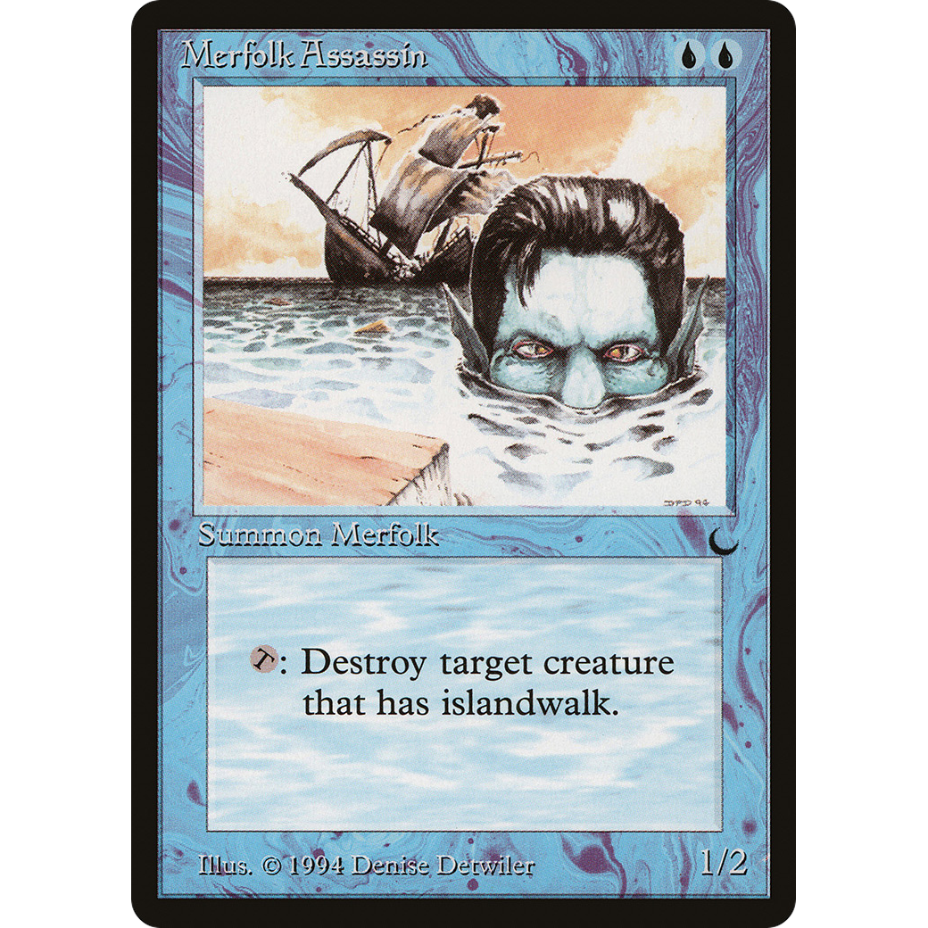 MTG Singles - Merfolk Assassin - The Dark - Regular