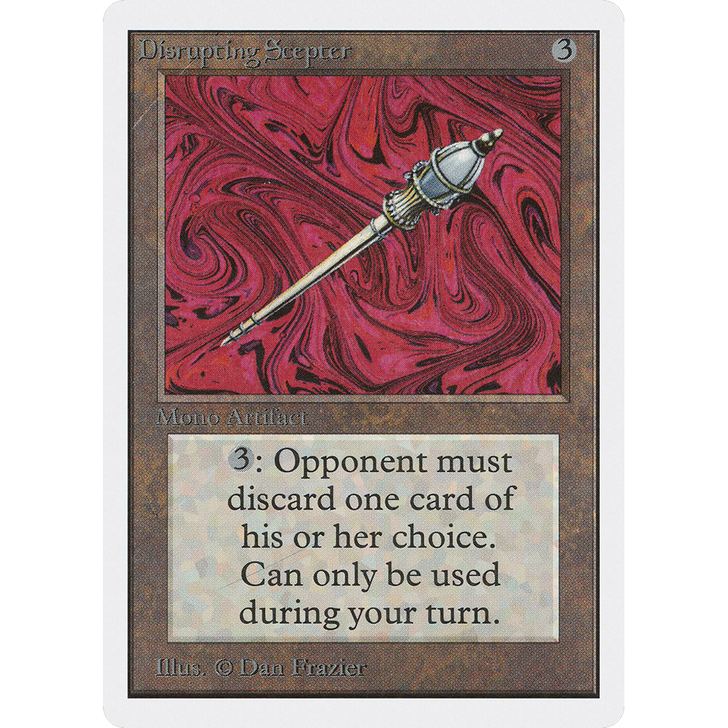 MTG Singles - Disrupting Scepter - Unlimited - NM