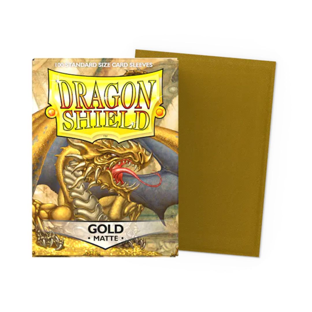Gaming Supplies - Dragon Shield Matte Sleeves - Gold