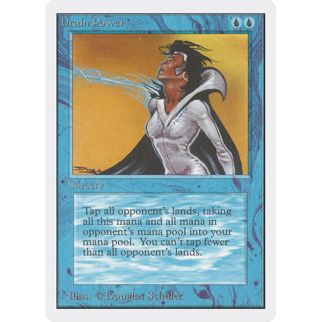 MTG Singles - Drain Power - Unlimited - NM