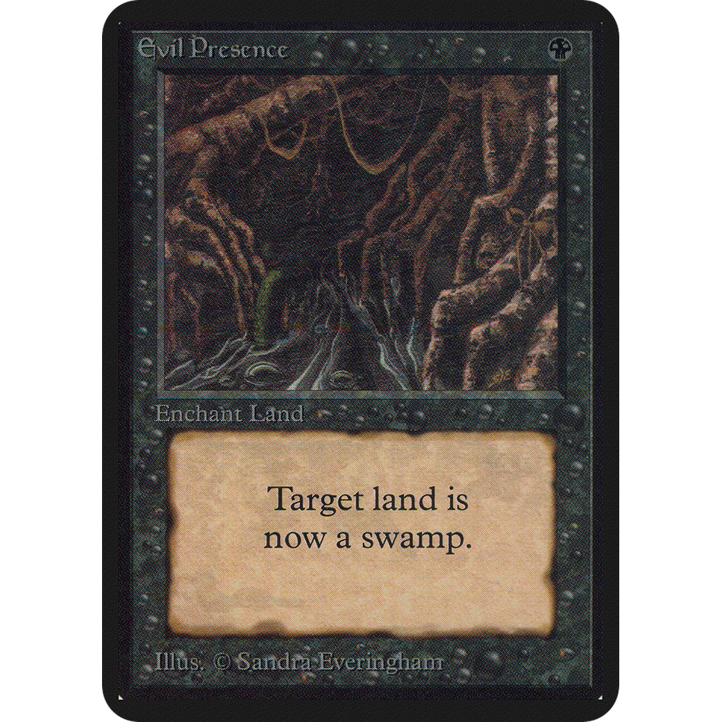 MTG Singles - Evil Presence - Alpha - NM