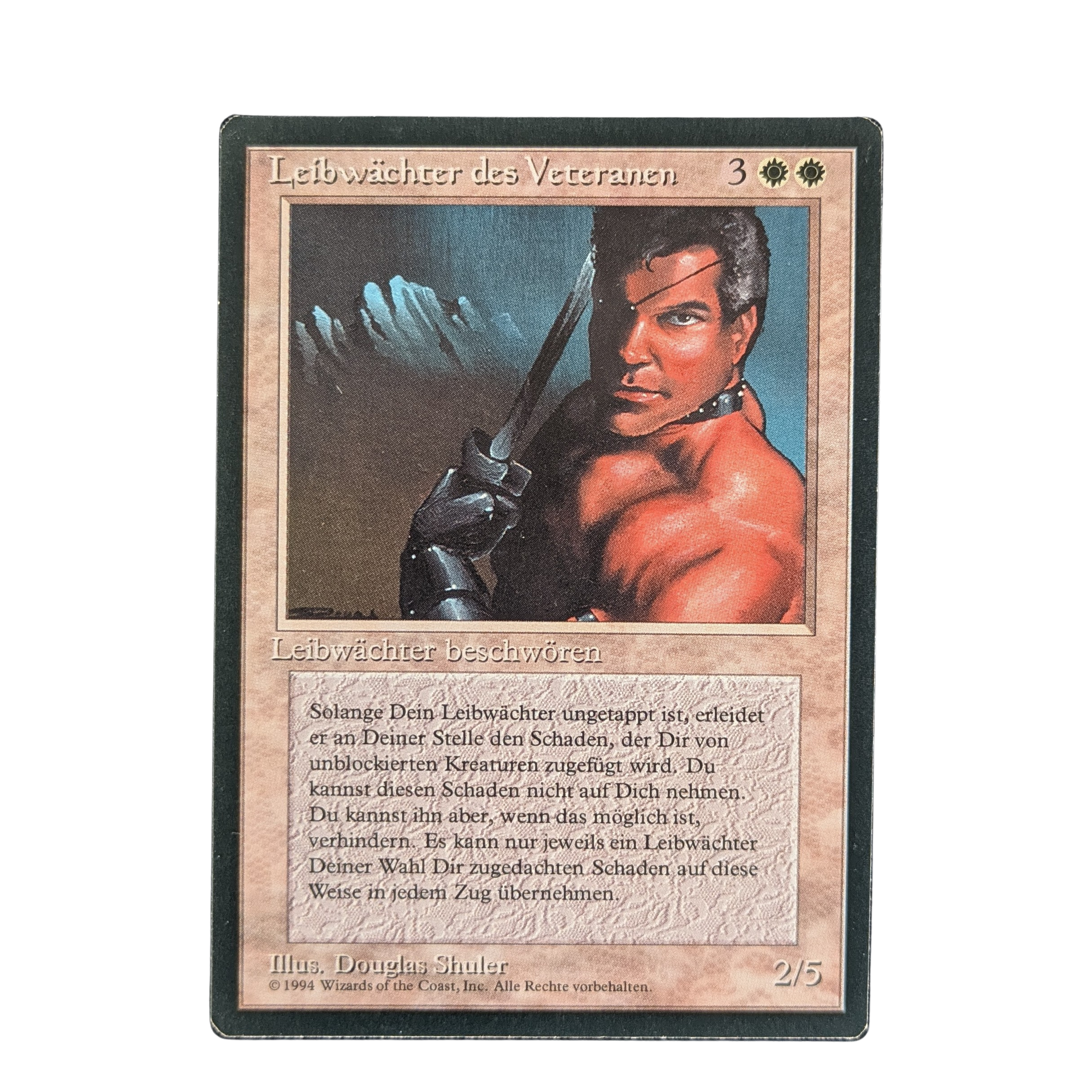 MTG Singles - Veteran Bodyguard - Foreign Black Bordered - German -