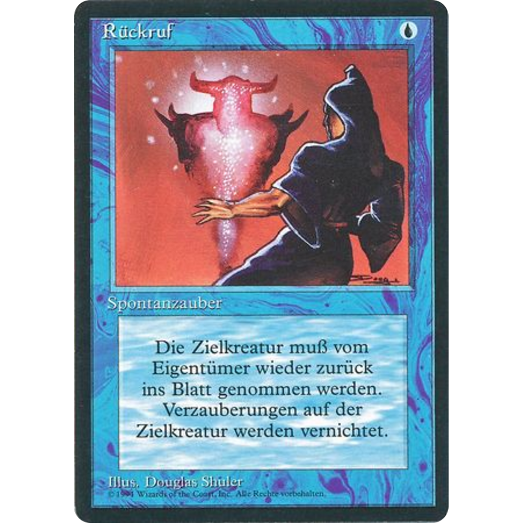 MTG Singles - Unsummon - Foreign Black Bordered - German - Regular