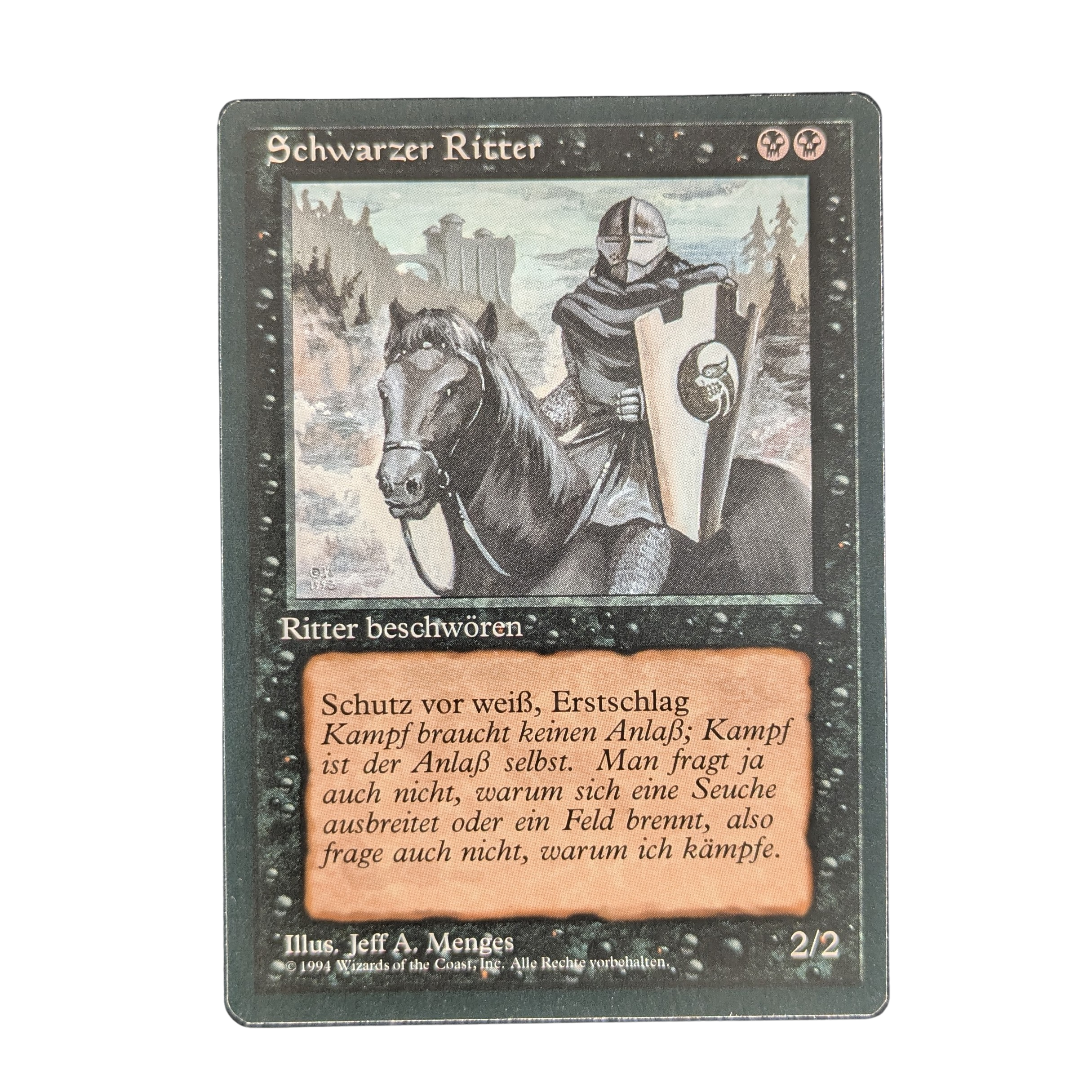 MTG Singles - Black Knight - Foreign Black Bordered - German -