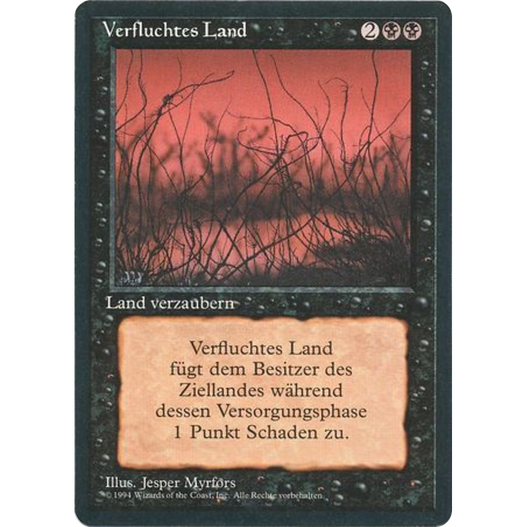 MTG Singles - Cursed Land - Foreign Black Bordered - German - Regular