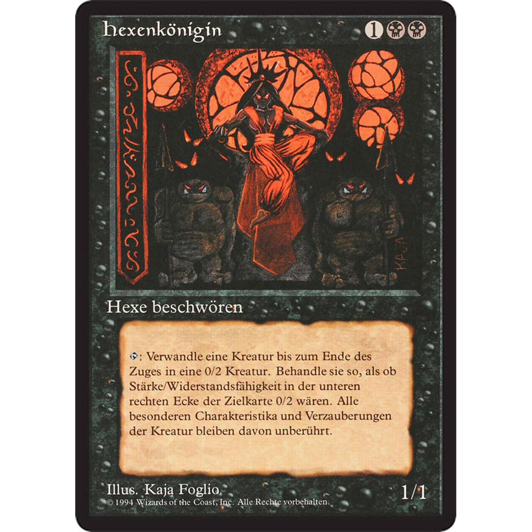 MTG Singles - Sorceress Queen - Foreign Black Bordered - German - Regular