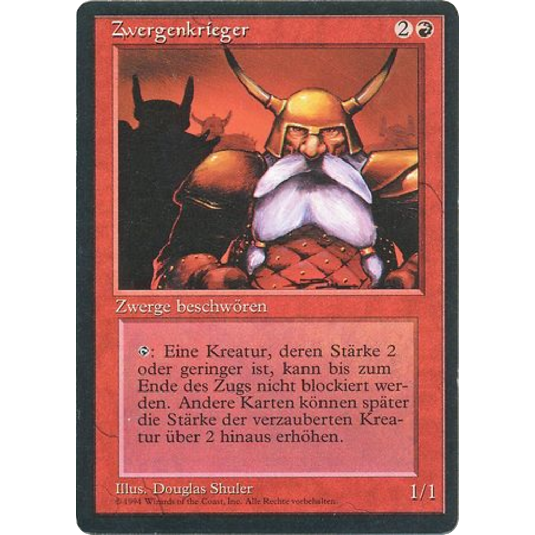 MTG Singles - Dwarven Warriors - Foreign Black Bordered - German - Regular
