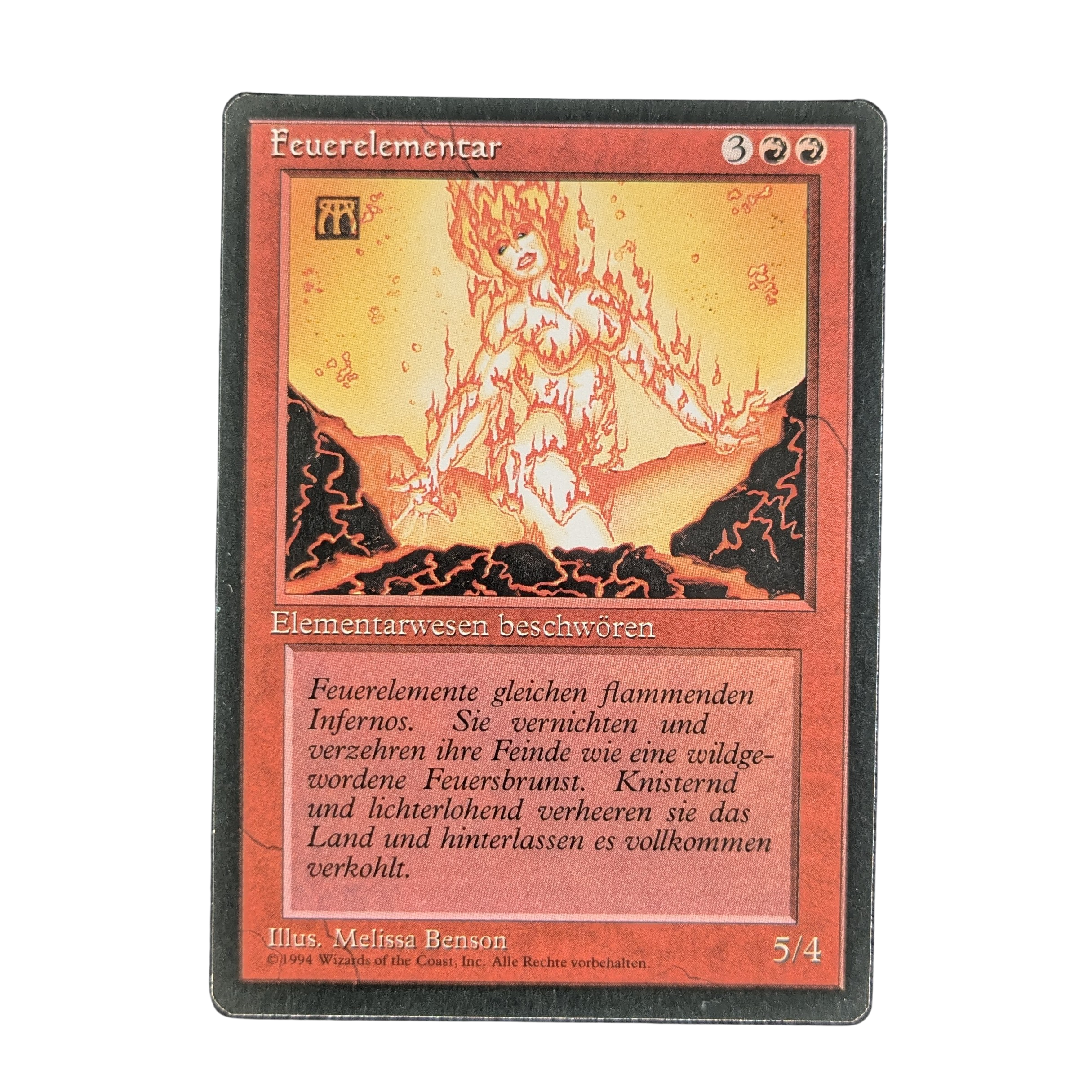 MTG Singles - Fire Elemental - Foreign Black Bordered - German -