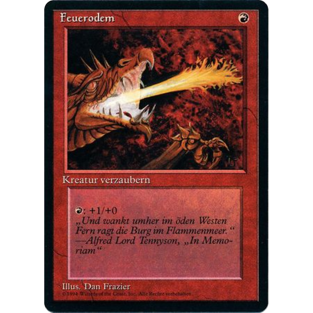 MTG Singles - Firebreathing - Foreign Black Bordered - German - Regular