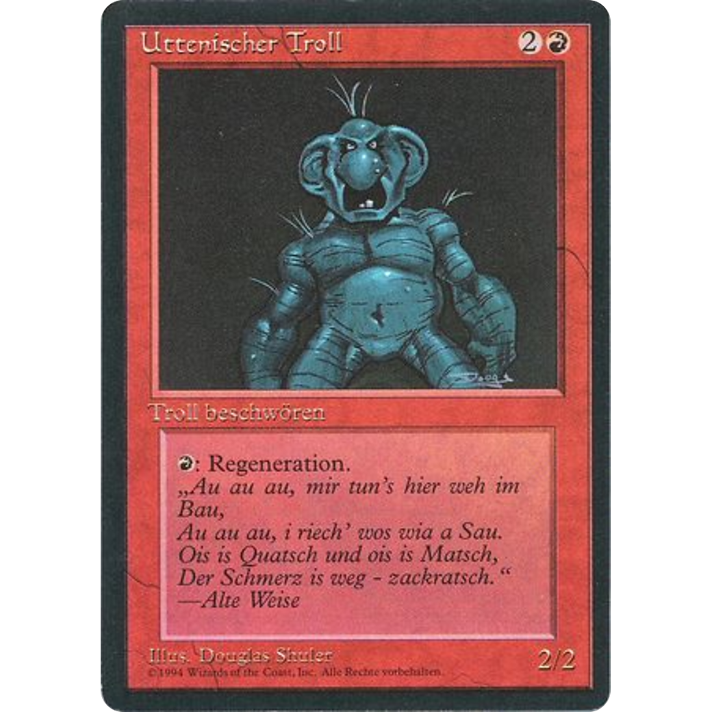 MTG Singles - Uthden Troll - Foreign Black Bordered - German - Regular