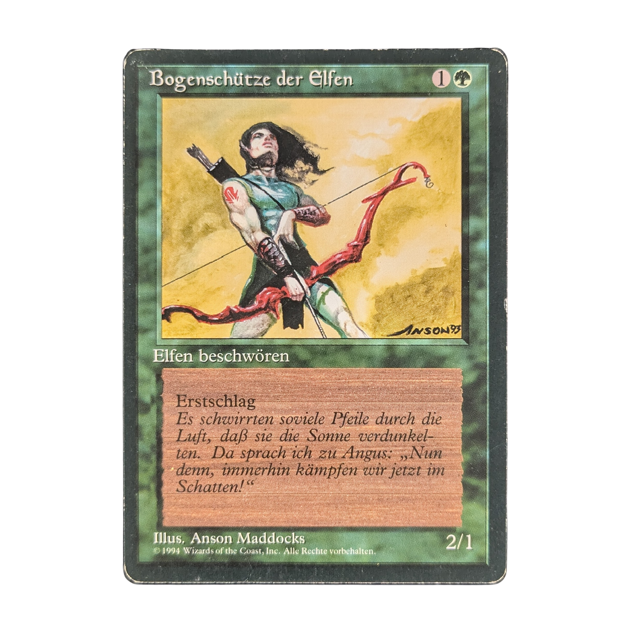 MTG Singles - Elvish Archers - Foreign Black Bordered - German -