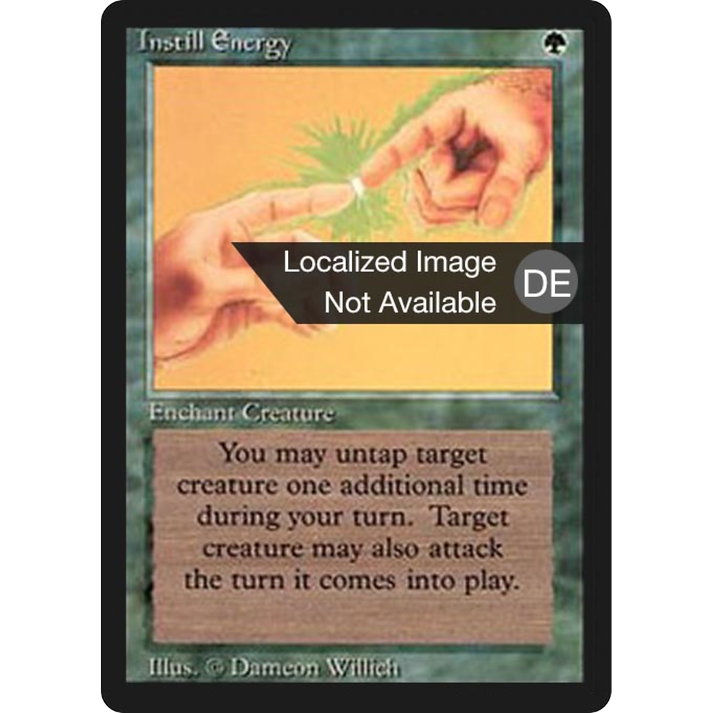MTG Singles - Instill Energy - Foreign Black Bordered - German - Regular