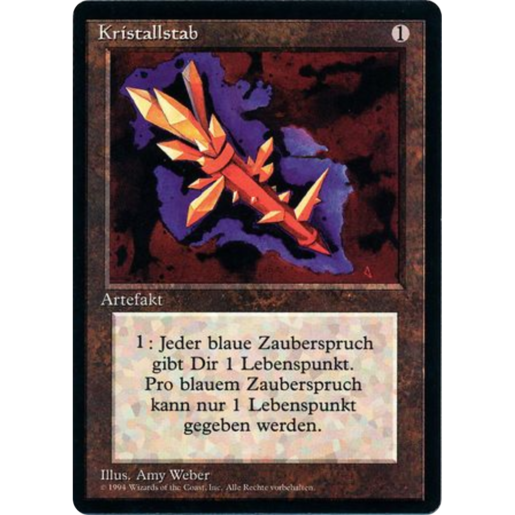 MTG Singles - Crystal Rod - Foreign Black Bordered - German - Regular
