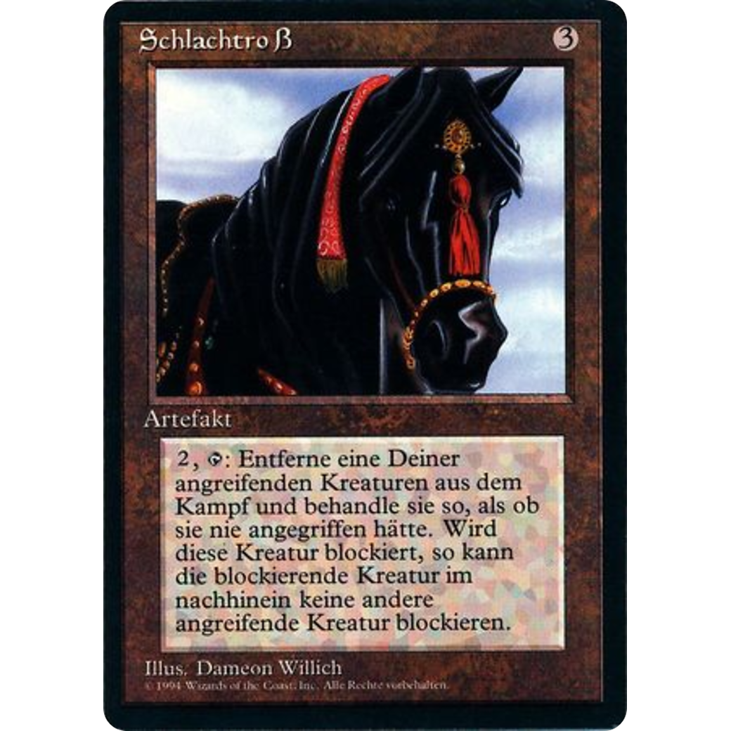 MTG Singles - Ebony Horse - Foreign Black Bordered - German - Regular