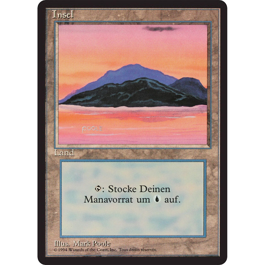 MTG Singles - Island (V.3) - Foreign Black Bordered - German - Regular