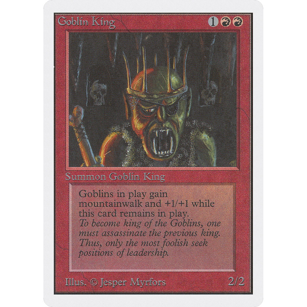 MTG Singles - Goblin King - Unlimited - NM