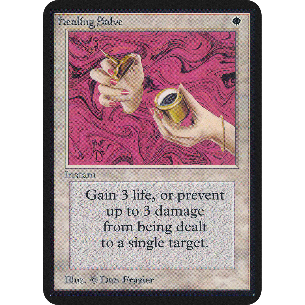 MTG Singles - Healing Salve - Alpha - NM