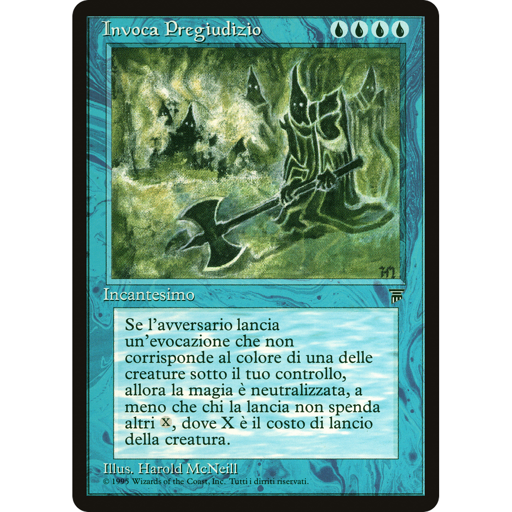 MTG Singles - Invoke Prejudice - Legends Italian - NM