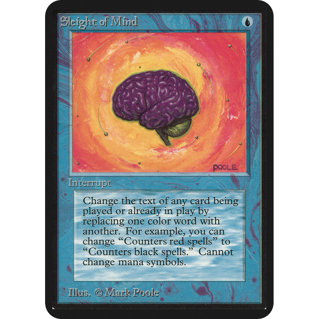 MTG Singles - Sleight of Mind - Alpha -