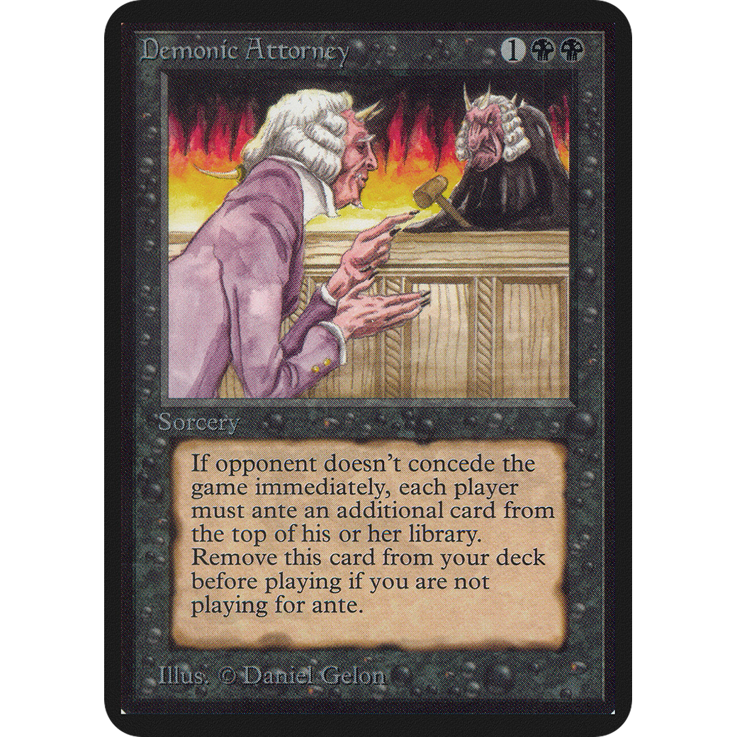 MTG Singles - Demonic Attorney - Alpha -
