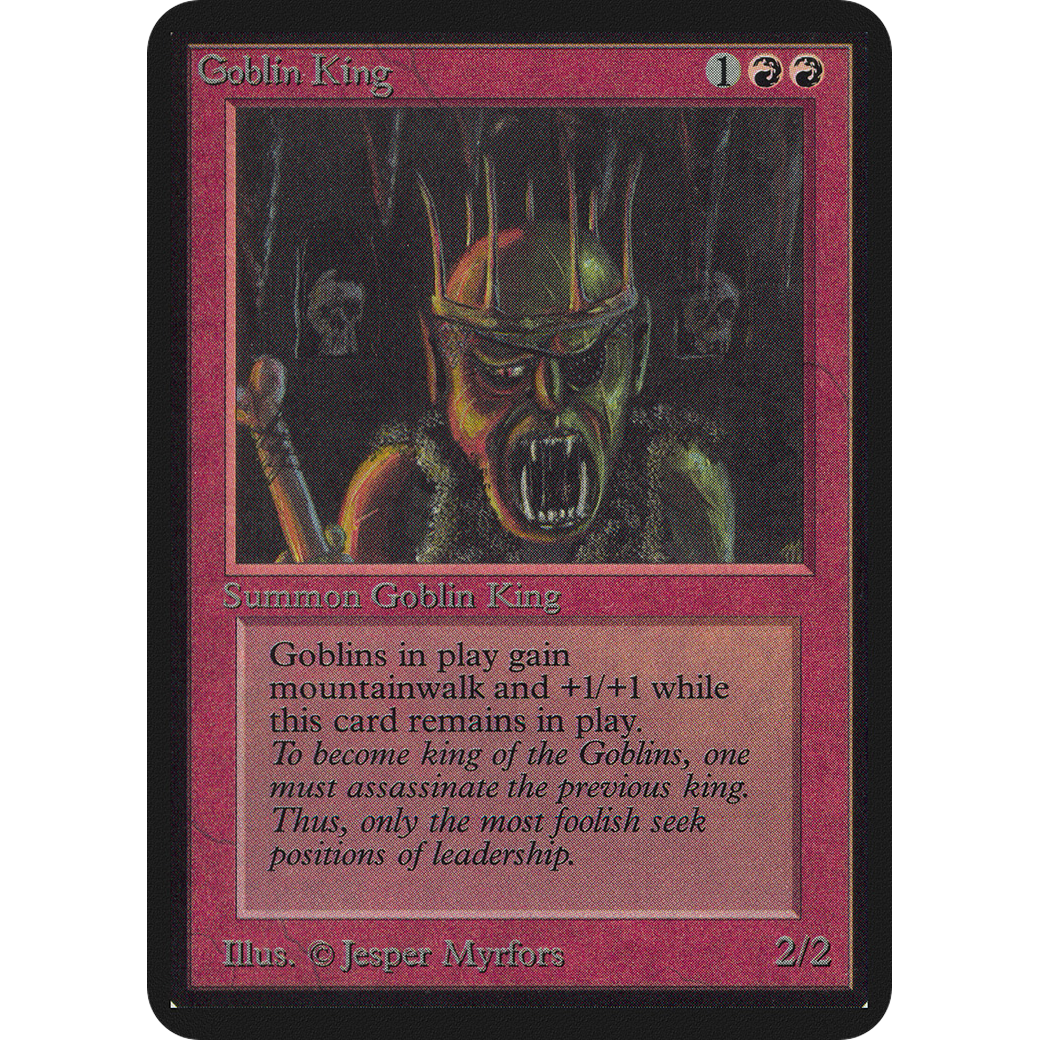 MTG Singles - Goblin King - Alpha -